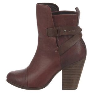 Burgundy Ankle Boots